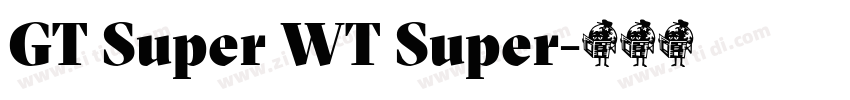 GT Super WT Super字体转换 GT Super WT Super字体转换